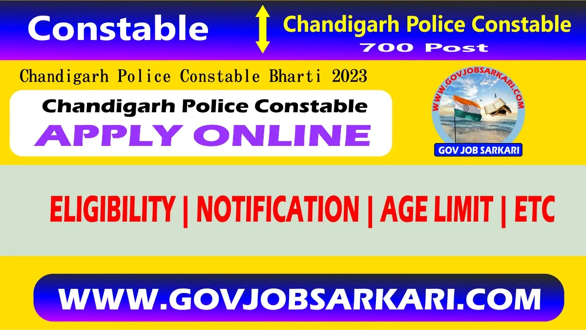 chandigarh police constable bharti