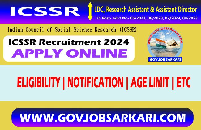 icssr recruitment for ldc