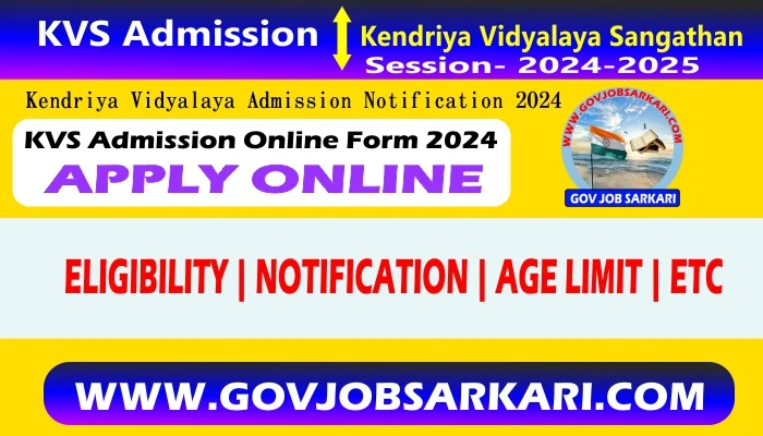 kvs admission online form 2024-25