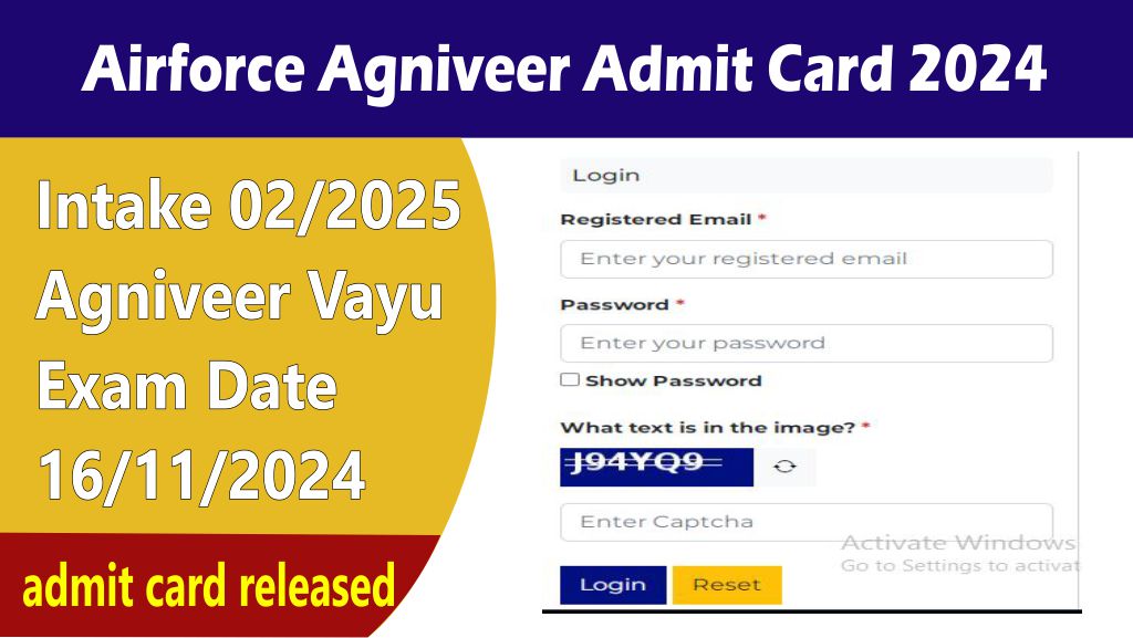 air force agniveer admit card 2024