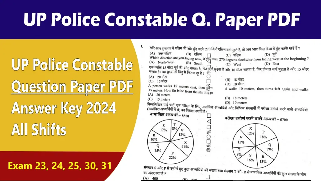 UP Police Constable Question Paper PDF 2024