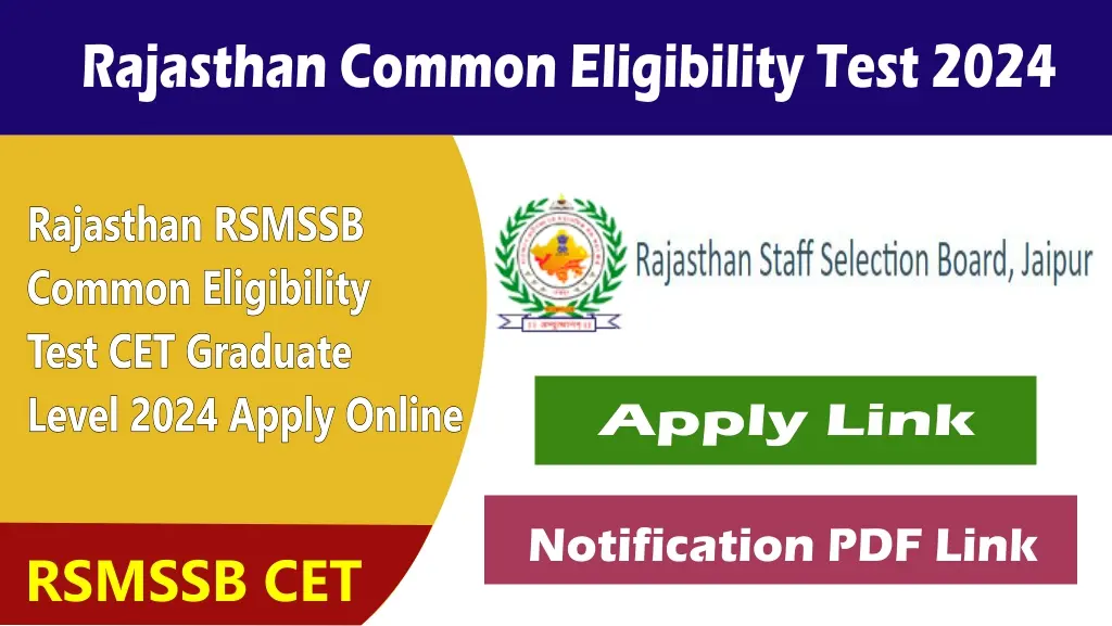 rsmssb cet graduate level 10 2024