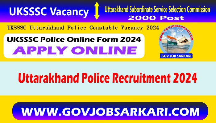 uttarakhand police constable vacancy 2024